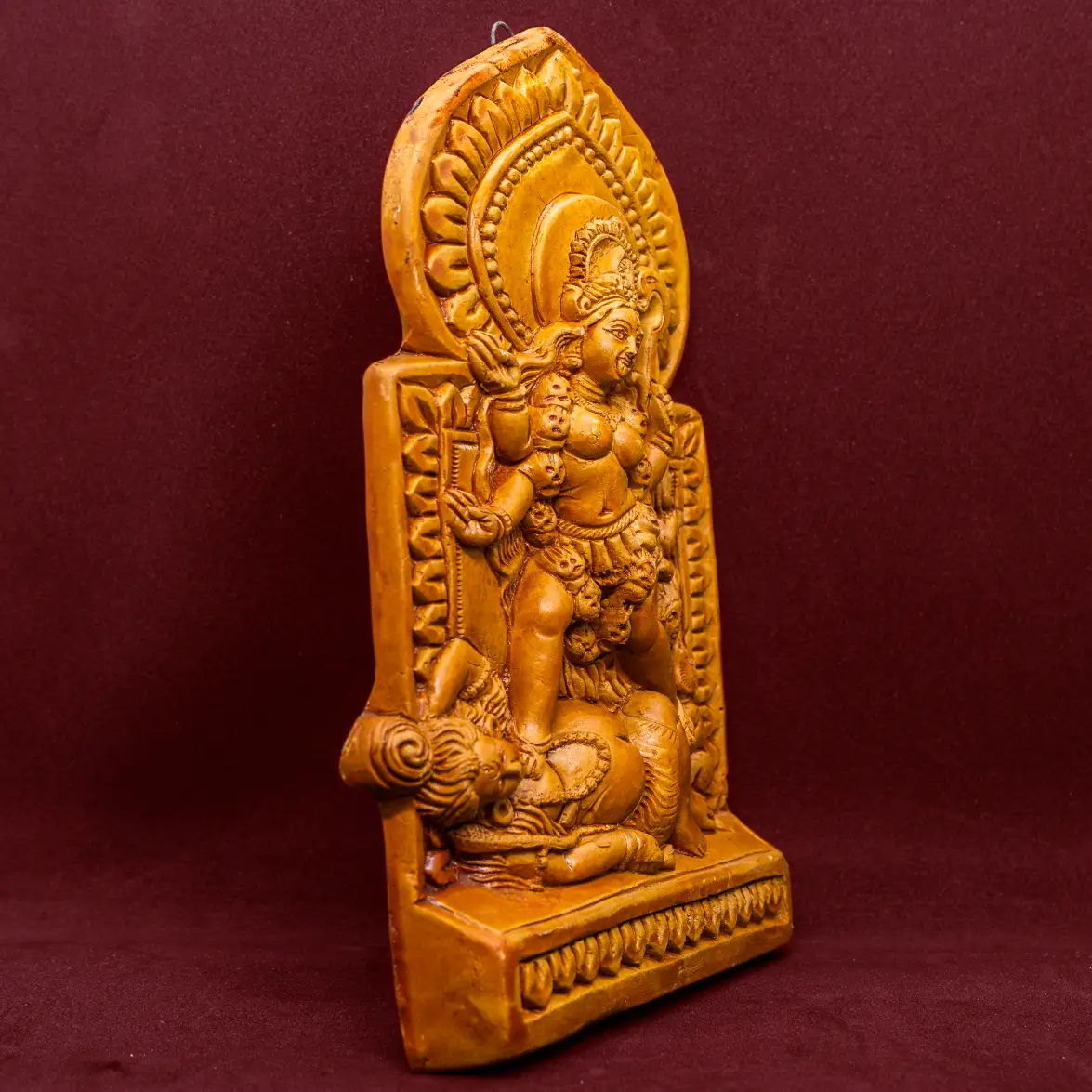 Hindu mythology terracotta kali wall decor MollisArts